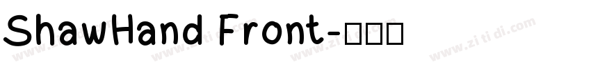 ShawHand Front字体转换